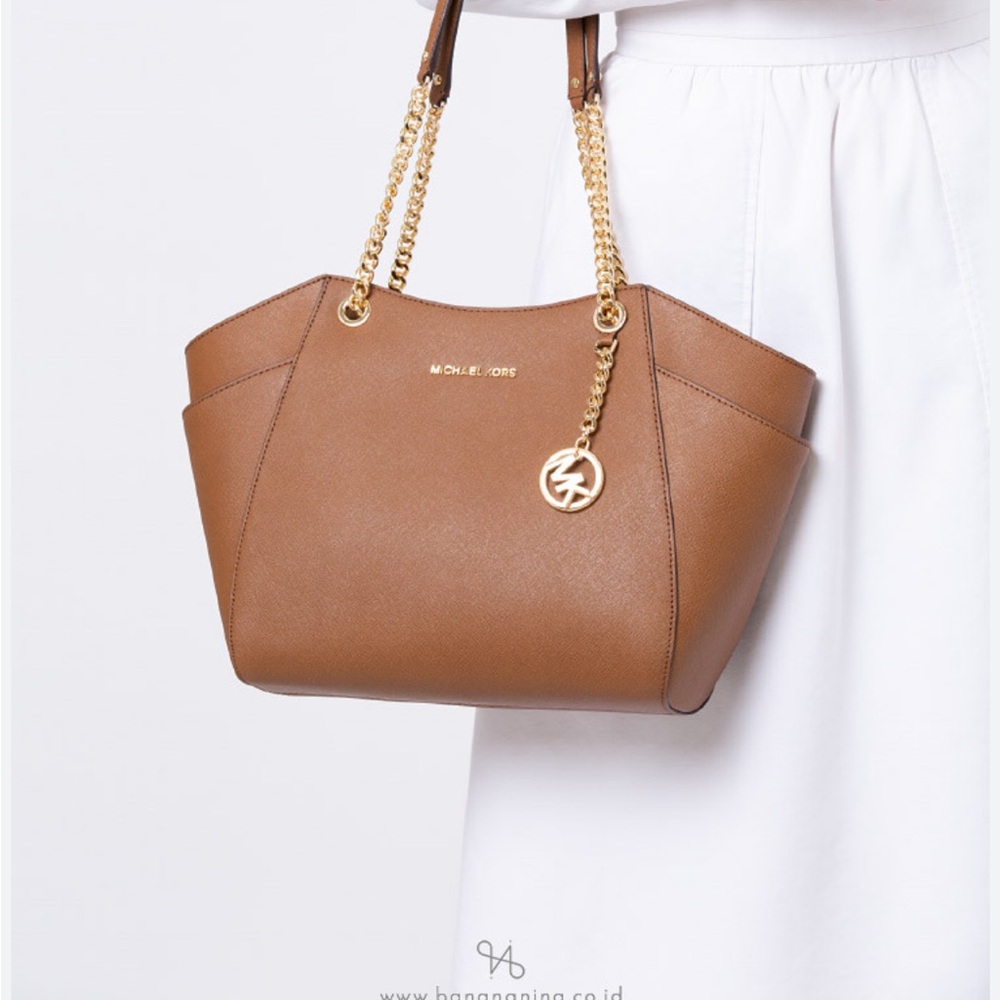 Michael Kors Jet Set Large Saffiano Leather Shoulder Bag